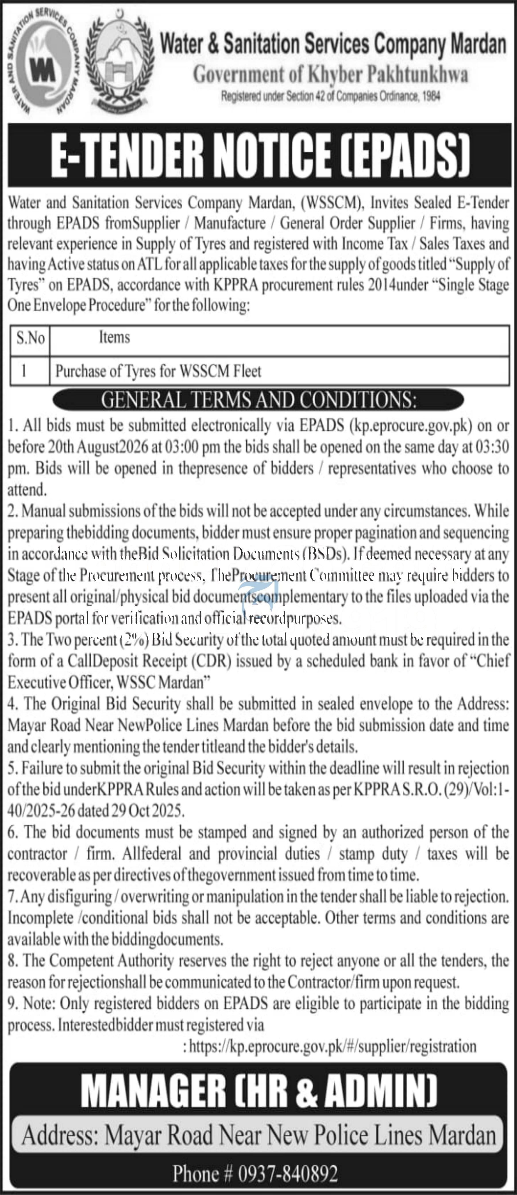 Tender Document
