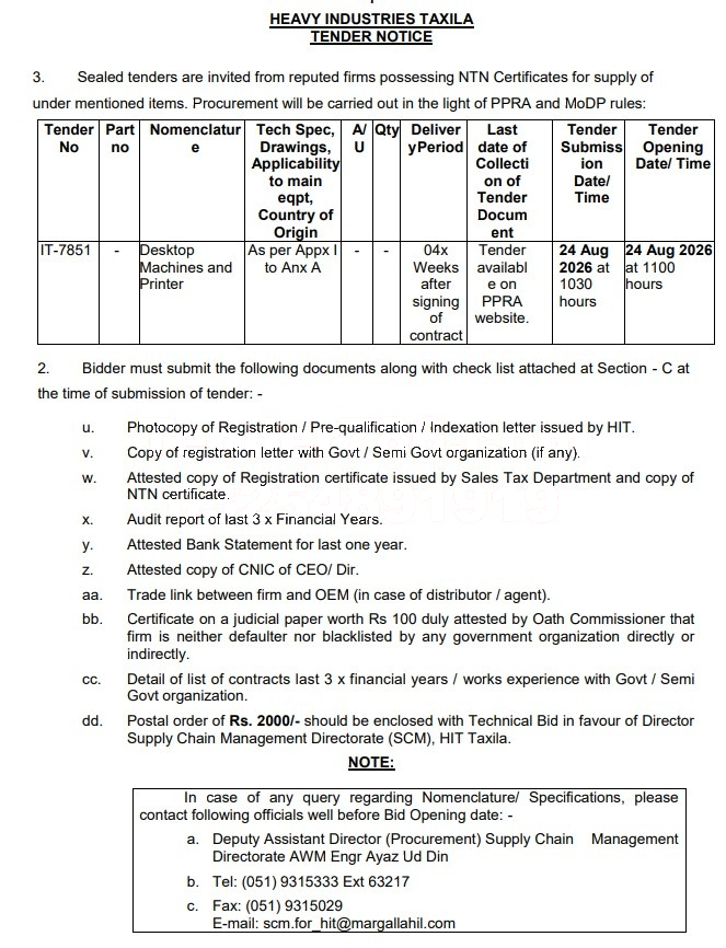 Tender Document