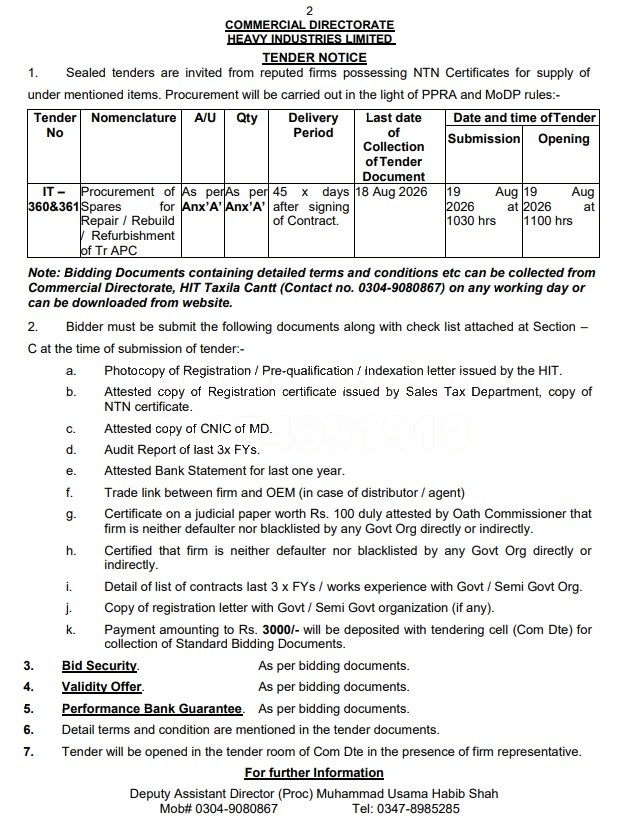 Tender Document