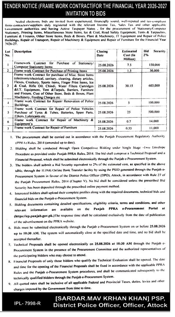 Tender Document