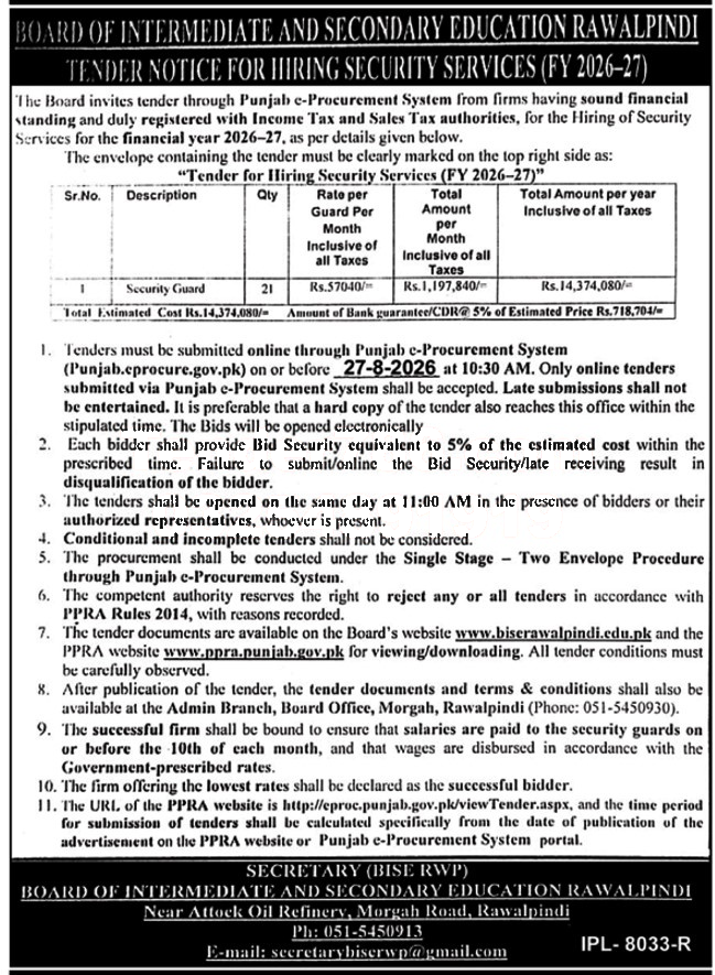Tender Document