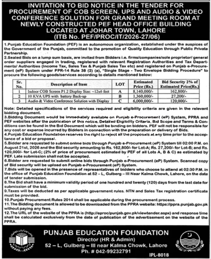 Tender Document