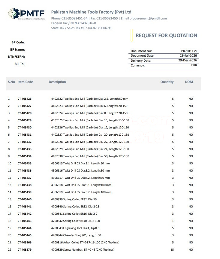 Tender Document