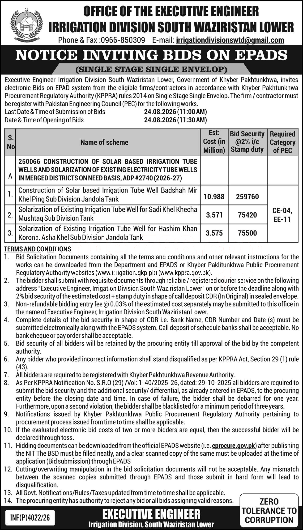 Tender Document