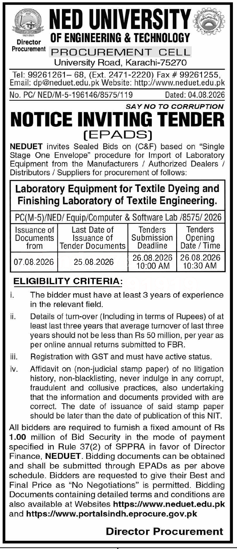 Tender Document