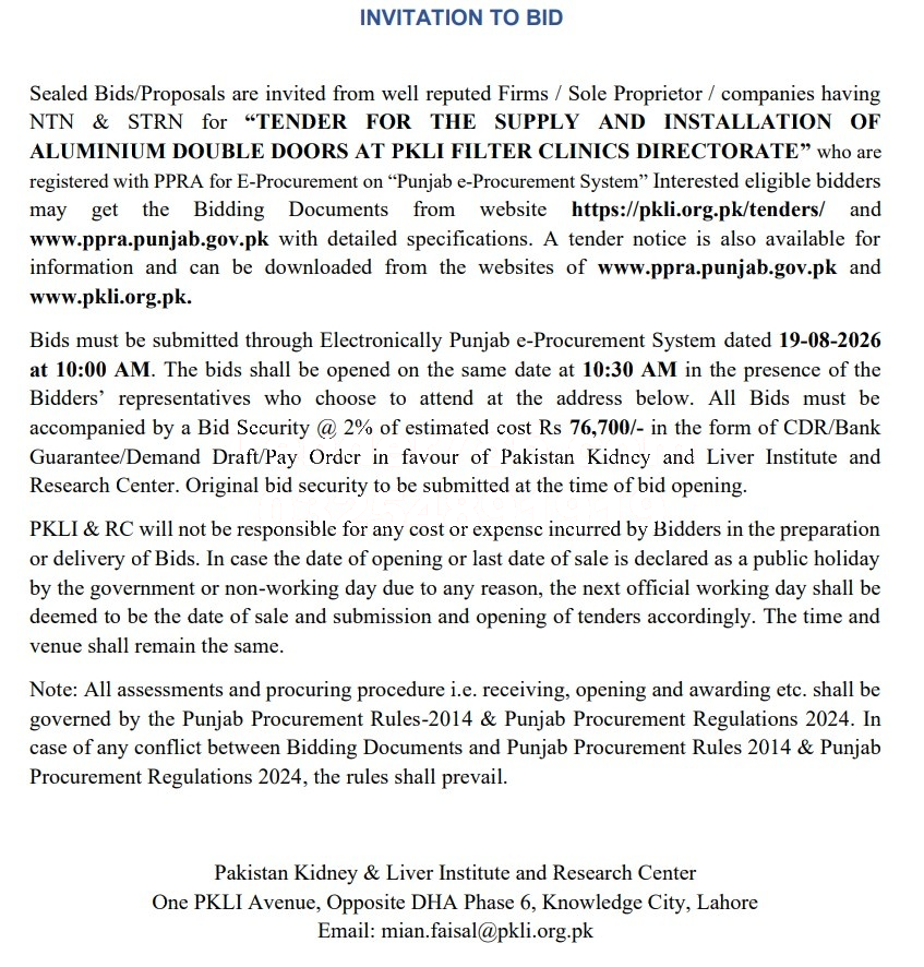 Tender Document
