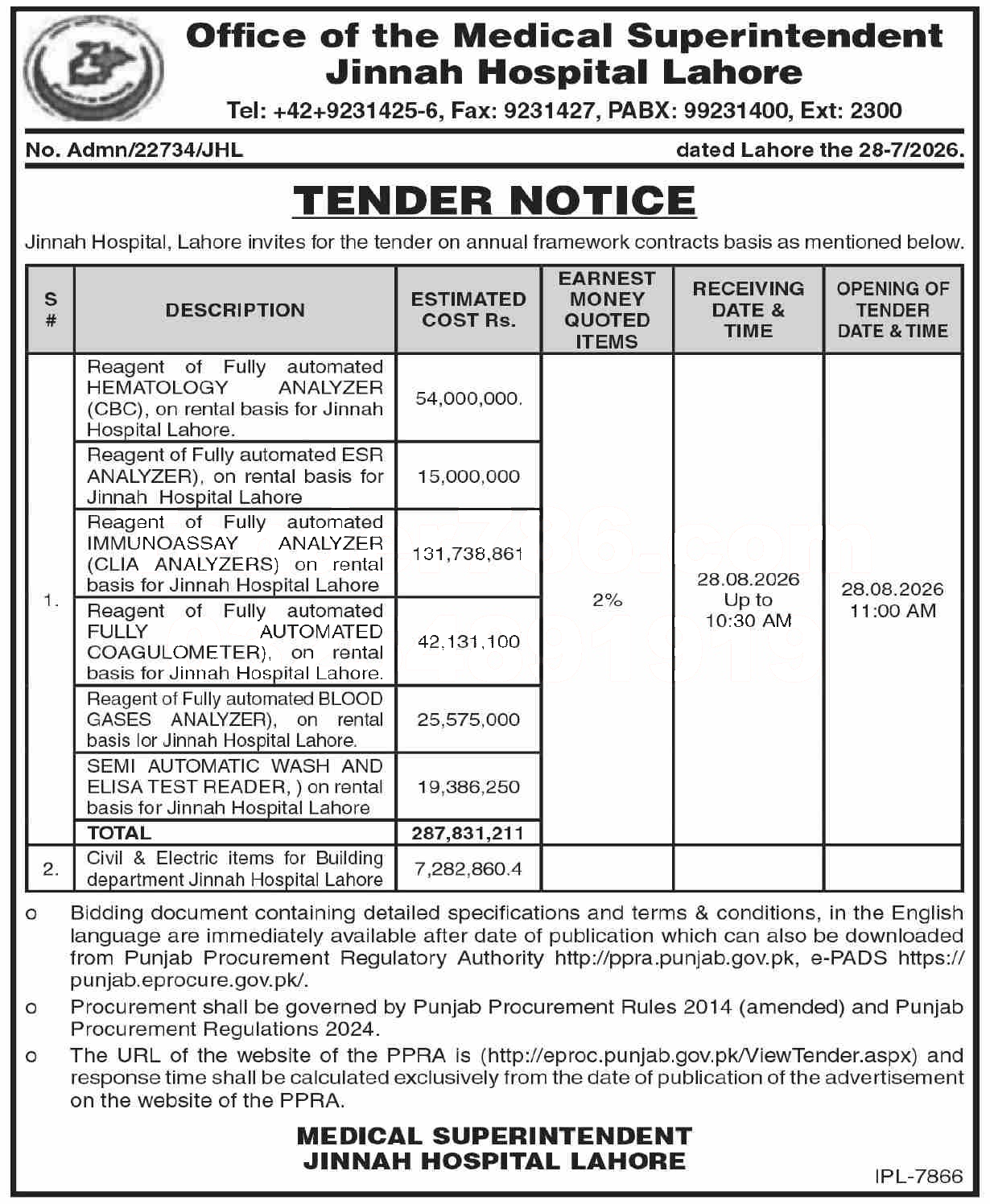 Tender Document