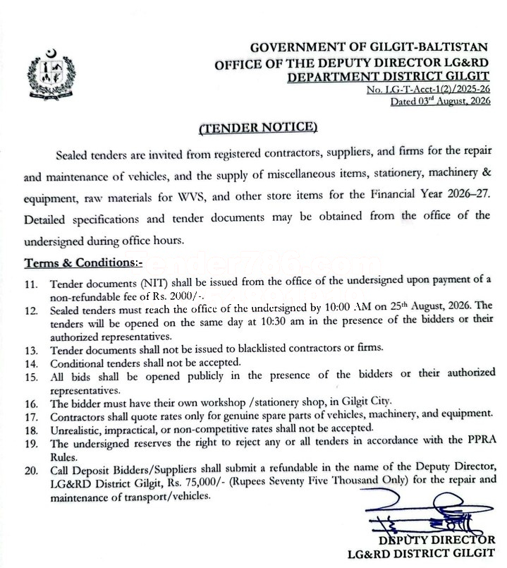 Tender Document