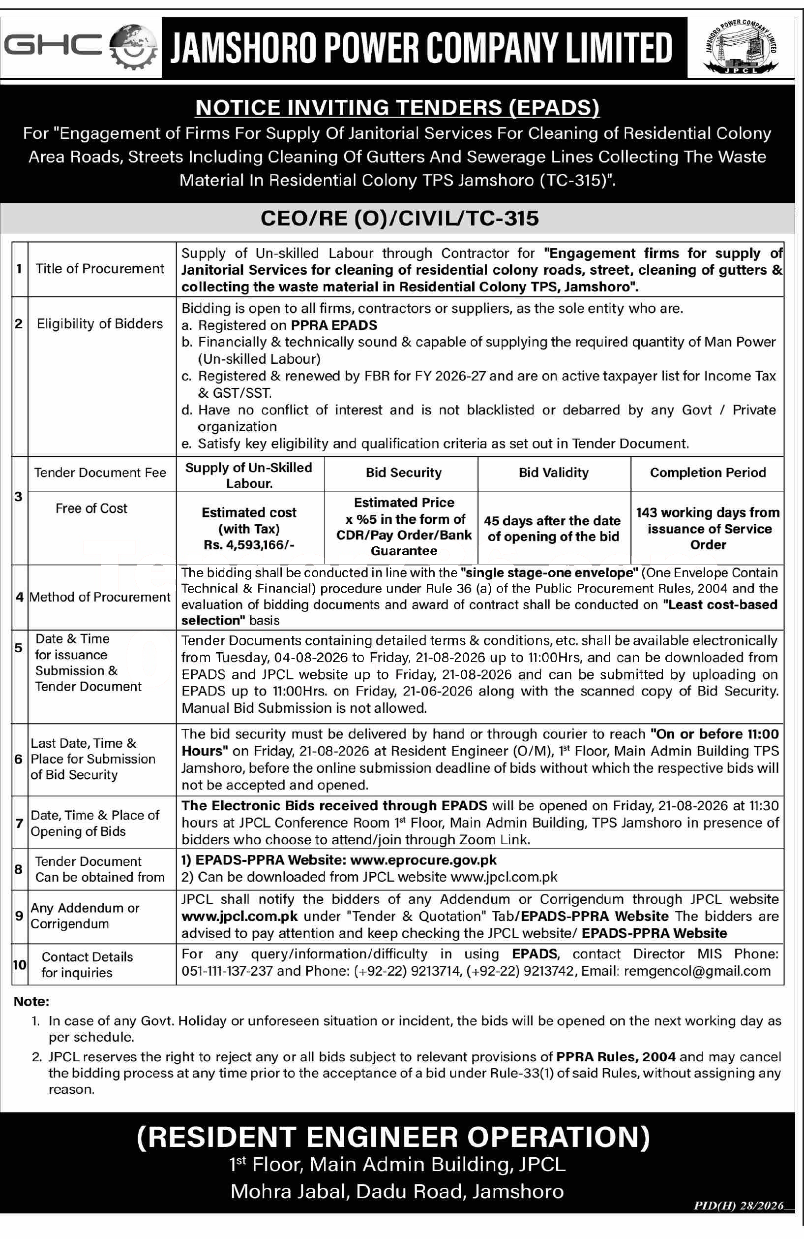 Tender Document