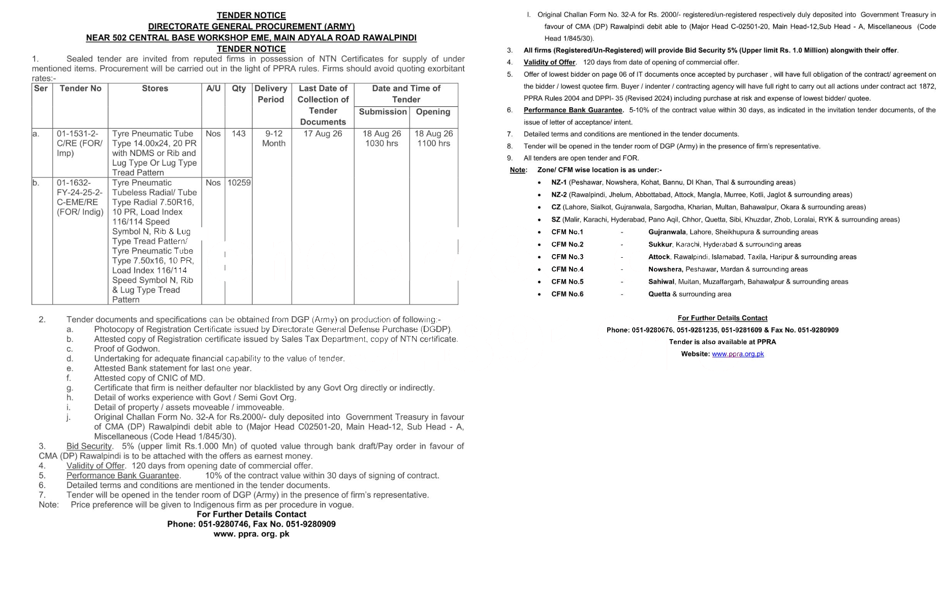 Tender Document