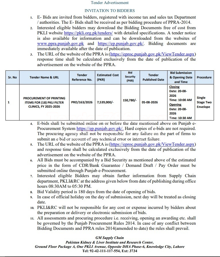 Tender Document