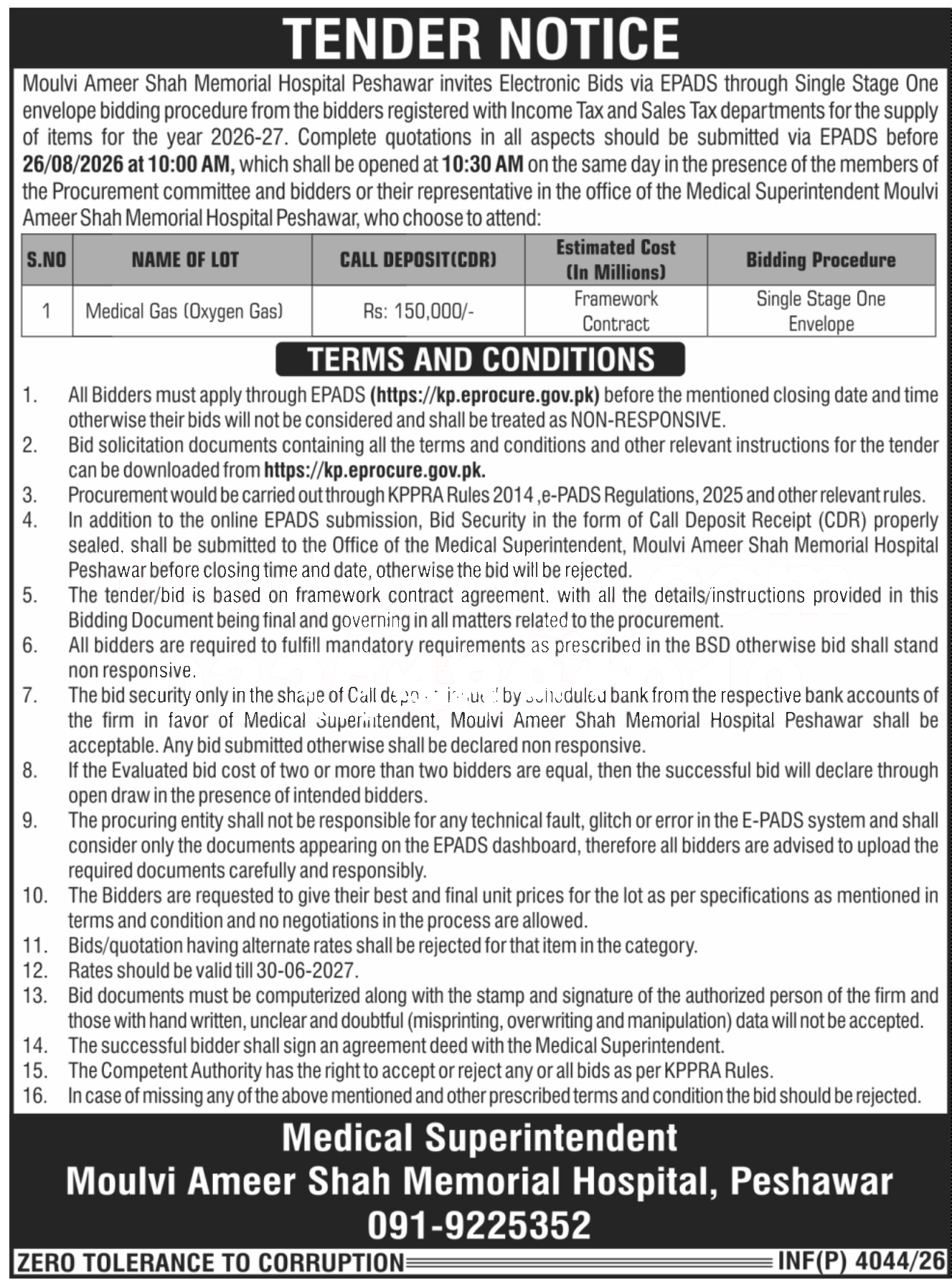 Tender Document