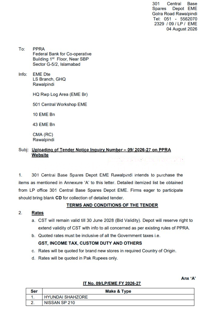 Tender Document