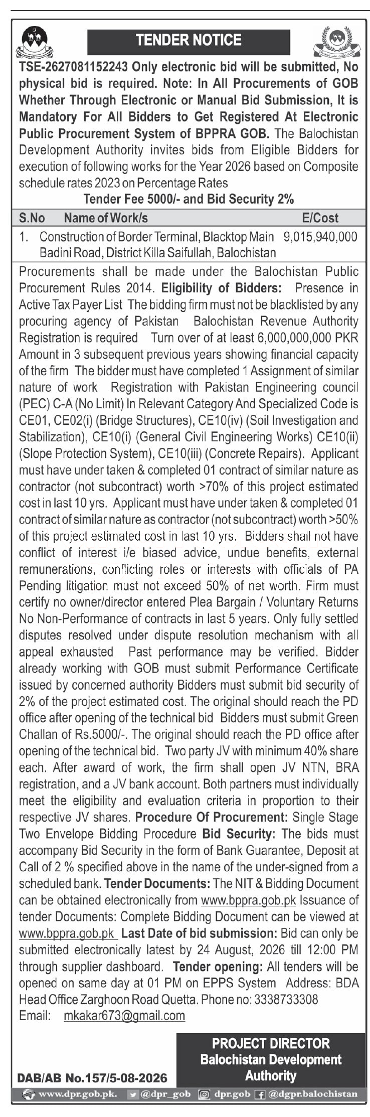 Tender Document