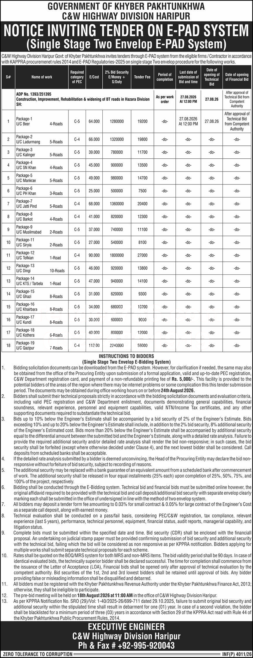 Tender Document