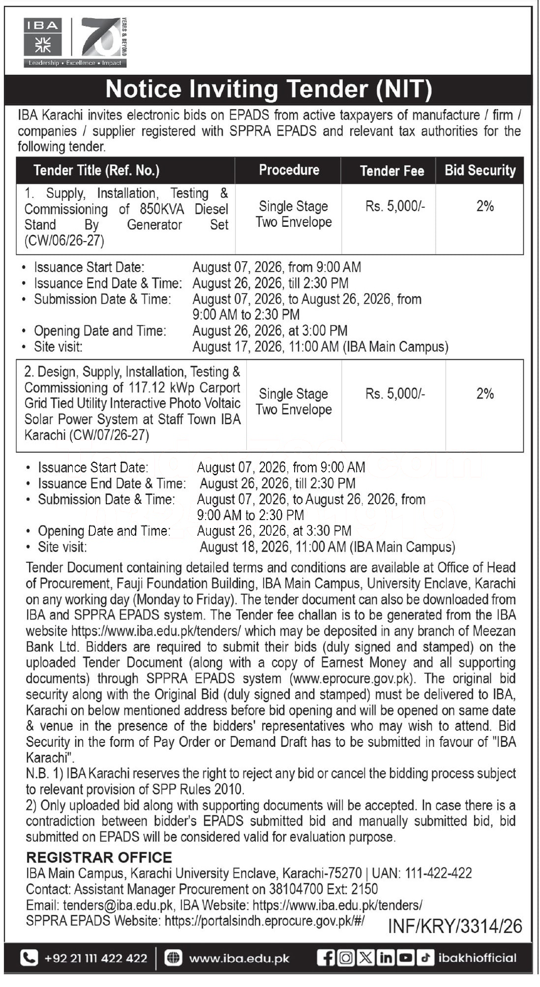 Tender Document