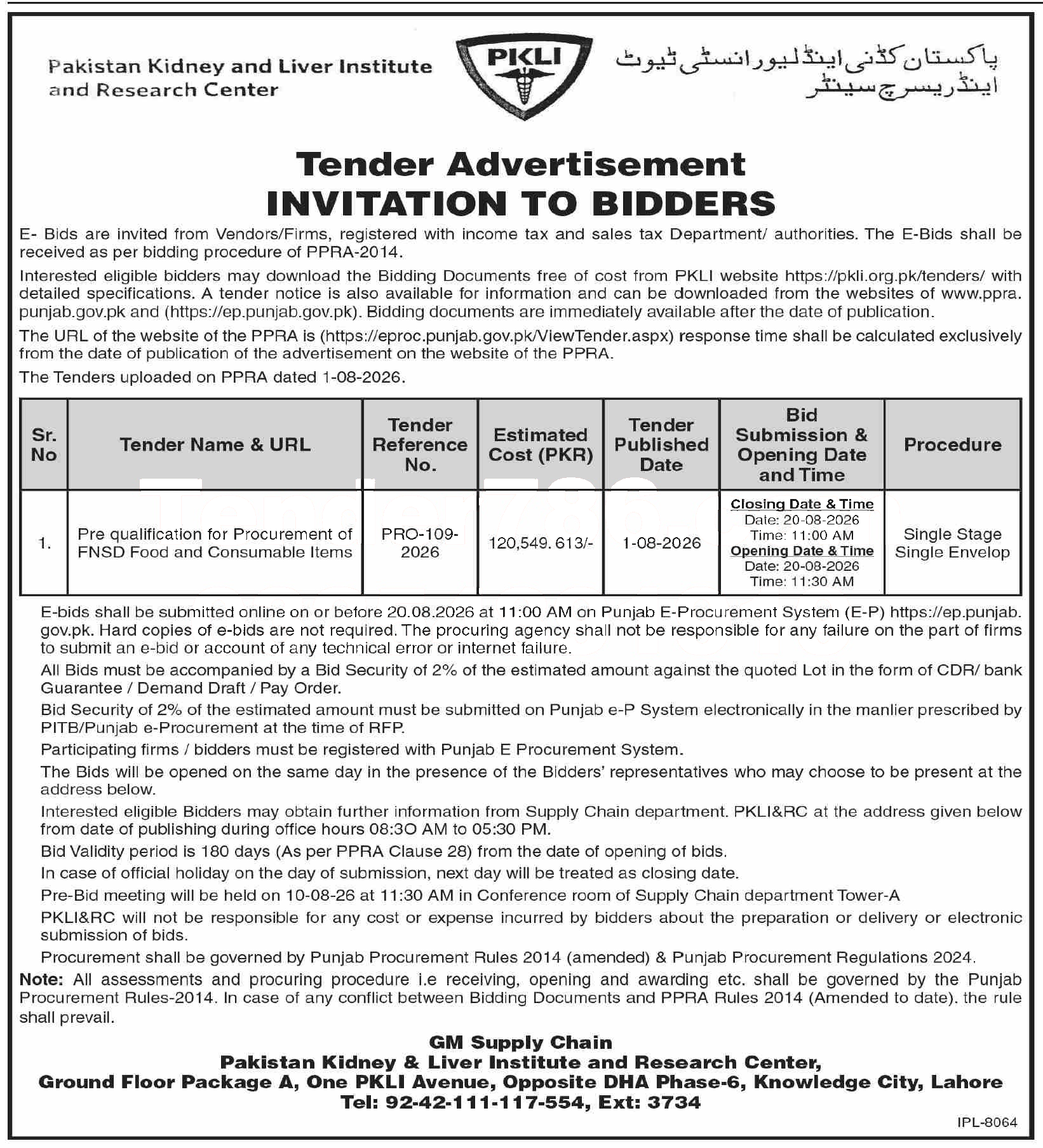 Tender Document