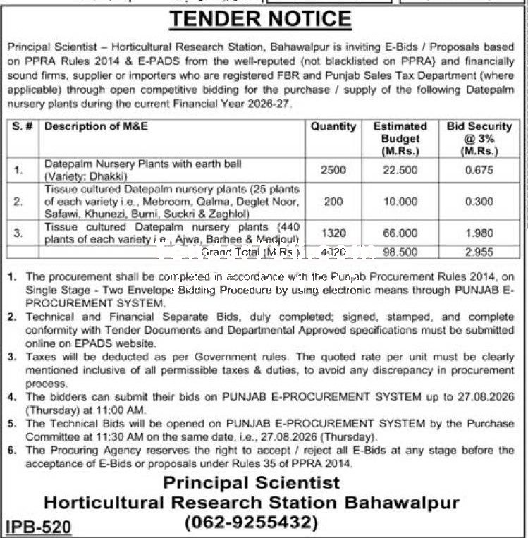 Tender Document