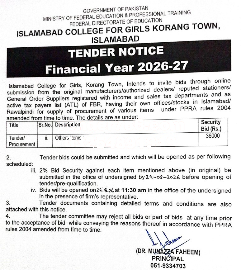 Tender Document