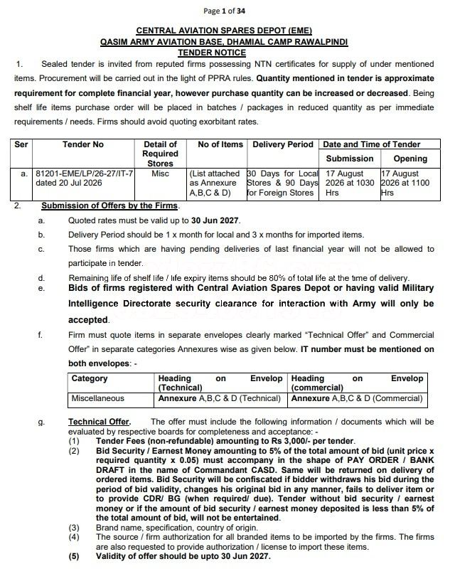Tender Document