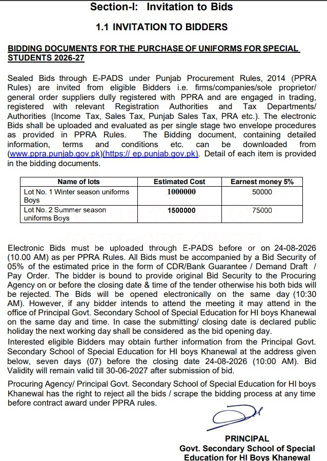 Tender Document