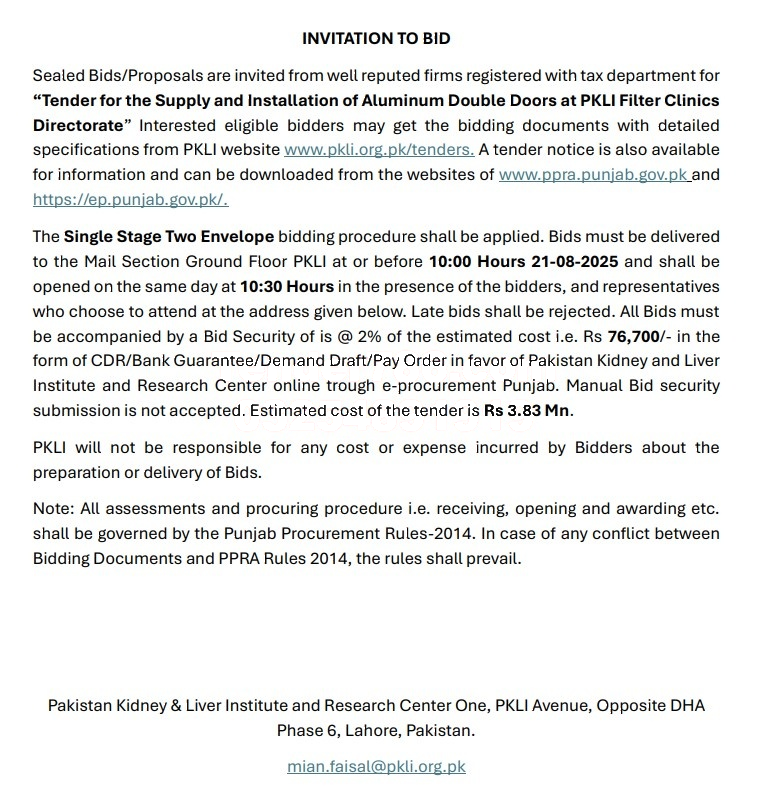 Tender Document