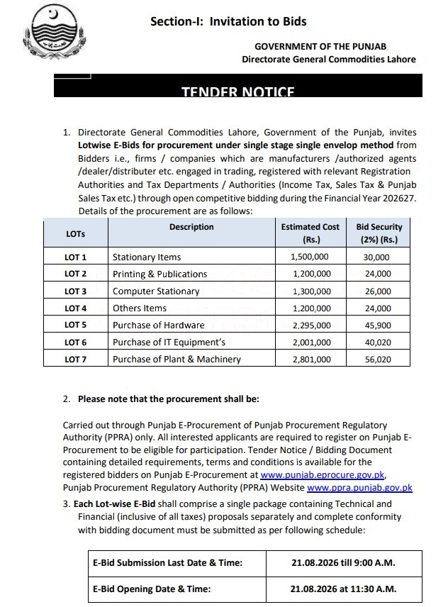 Tender Document