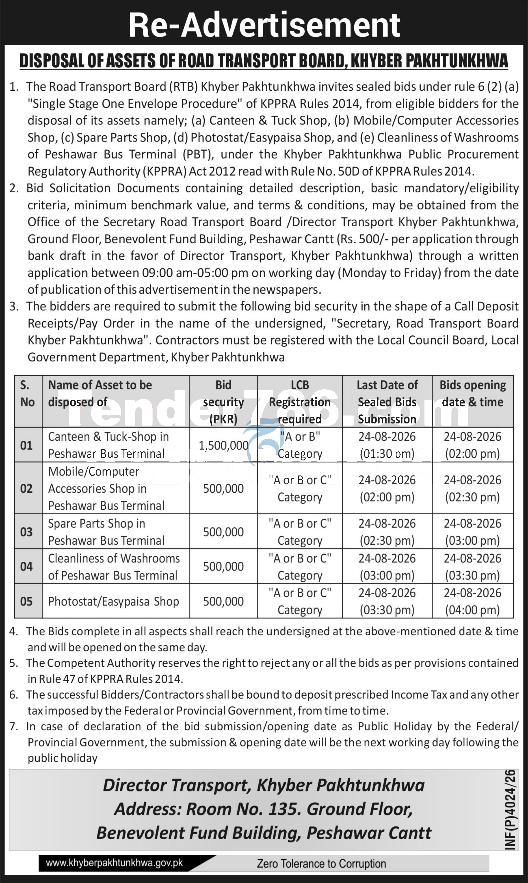 Tender Document