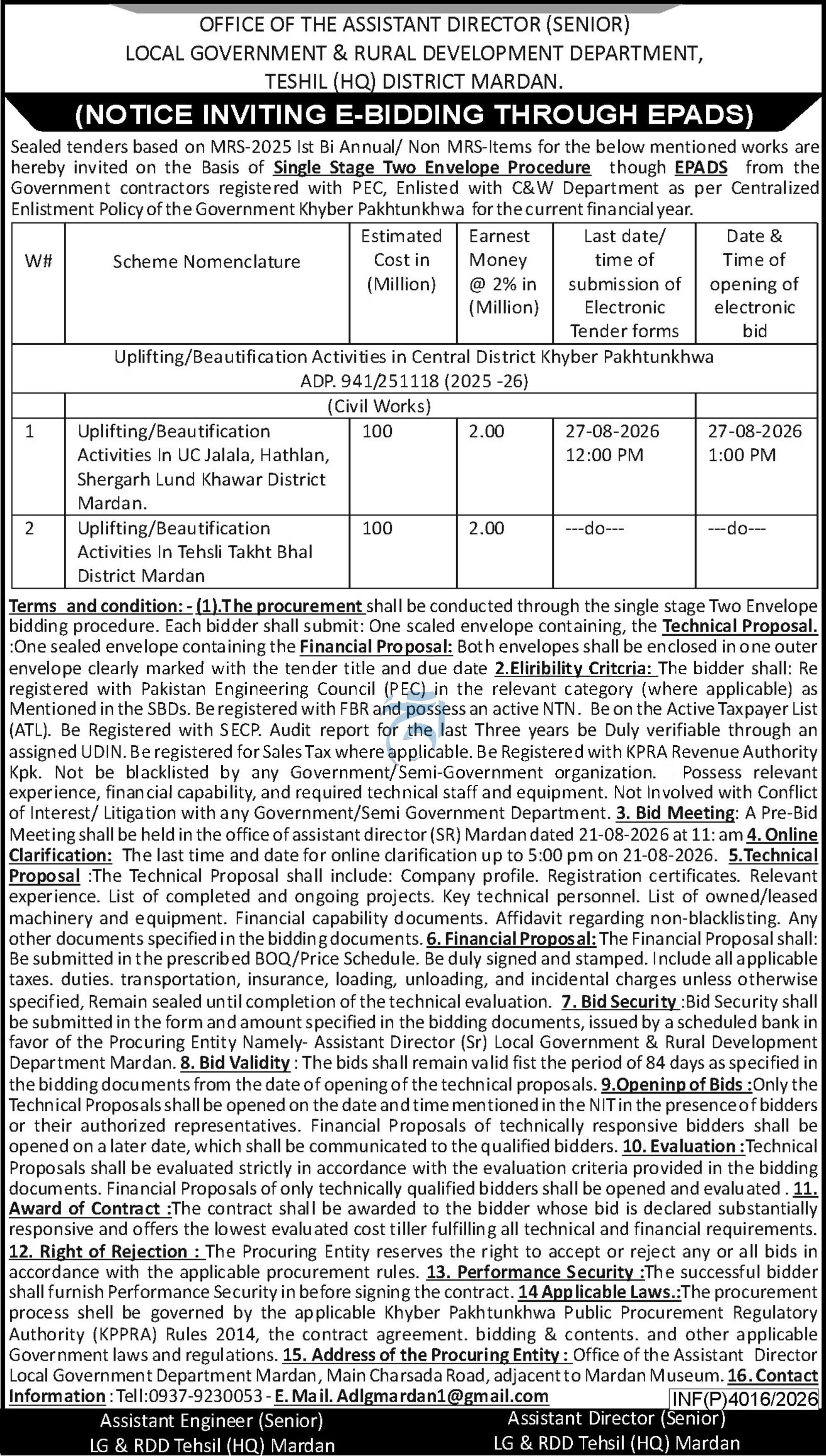 Tender Document