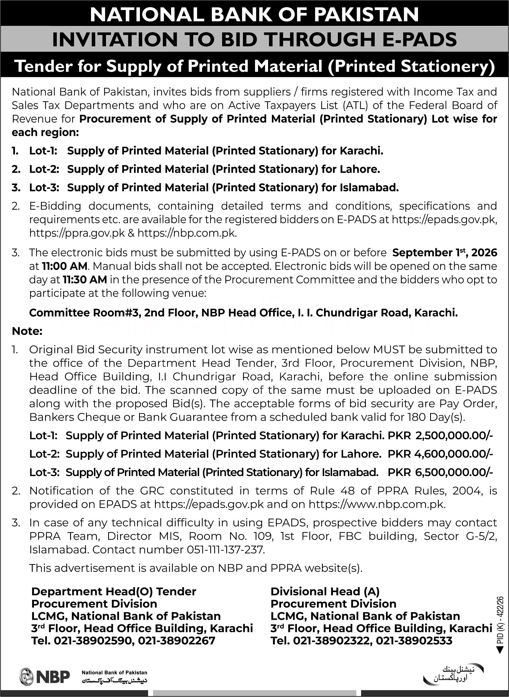 Tender Document