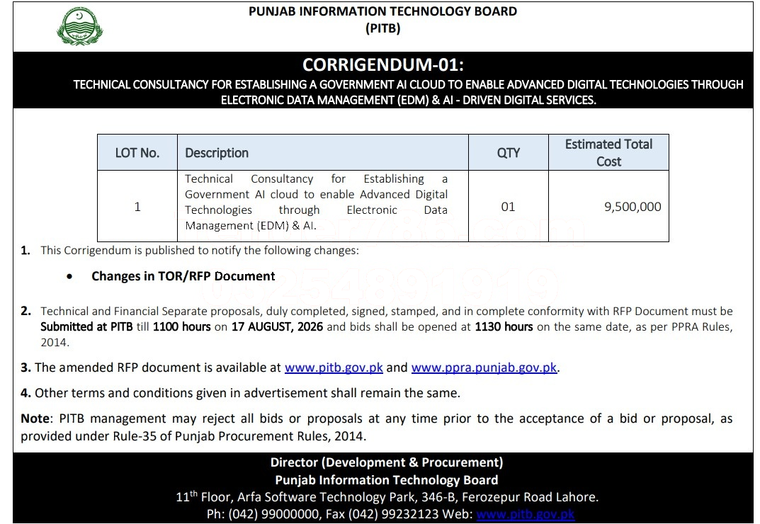 Tender Document