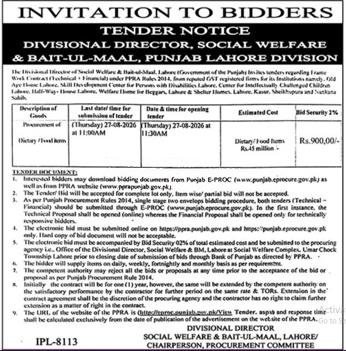 Tender Document