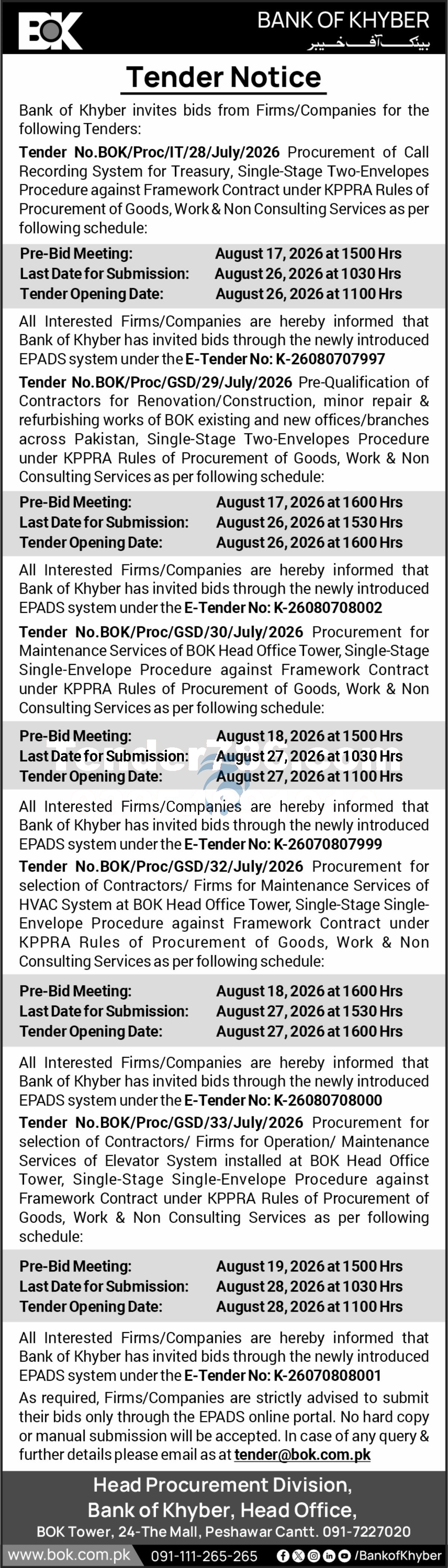 Tender Document