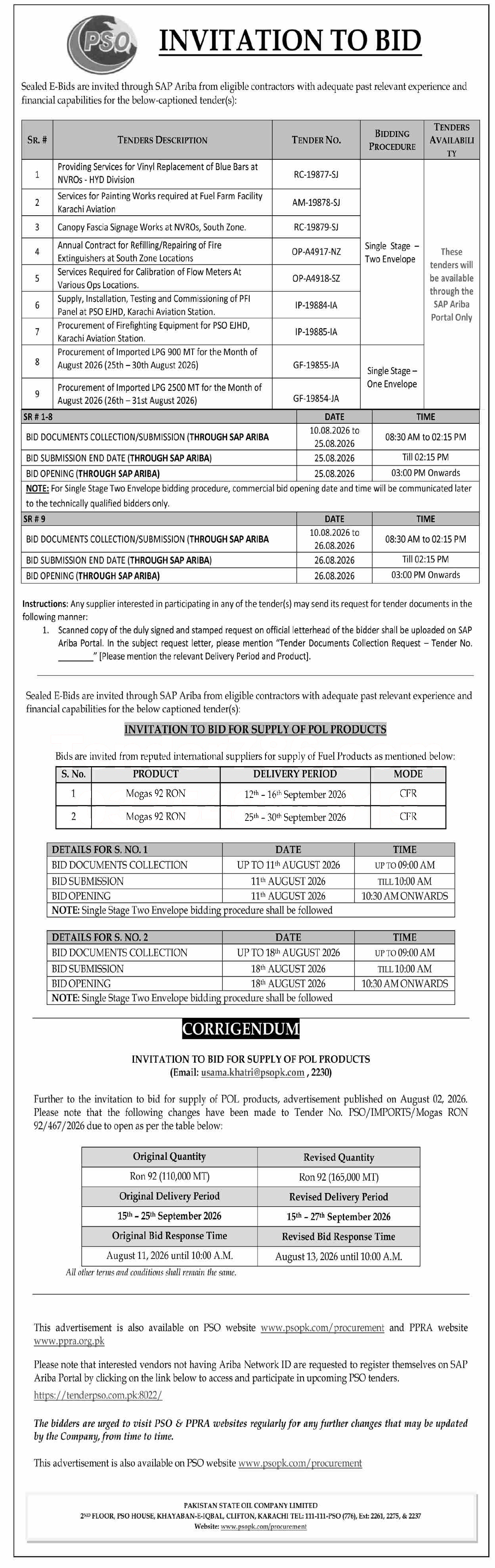 Tender Document