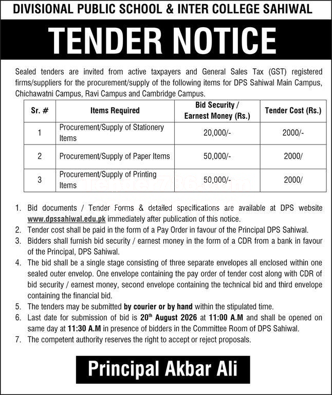 Tender Document