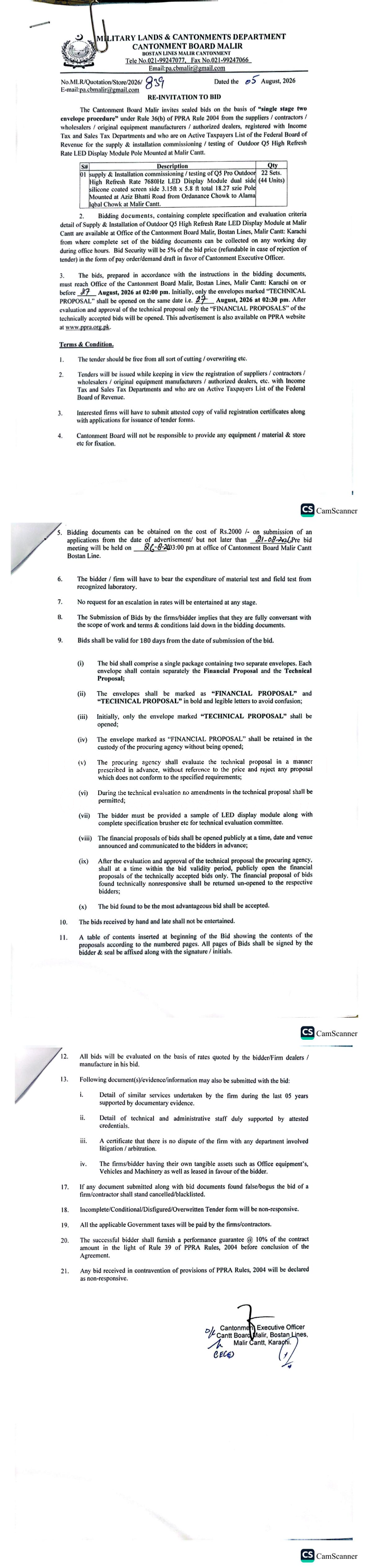 Tender Document