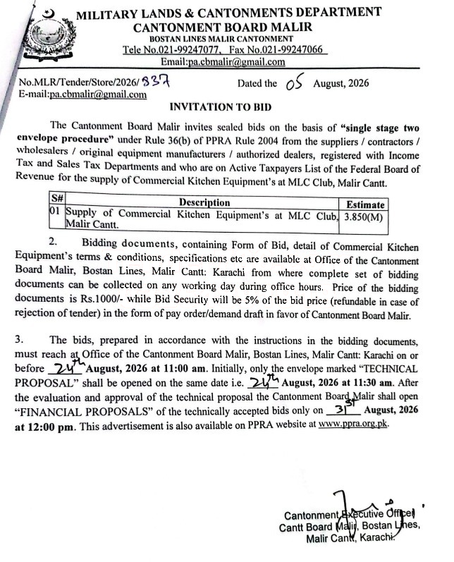 Tender Document