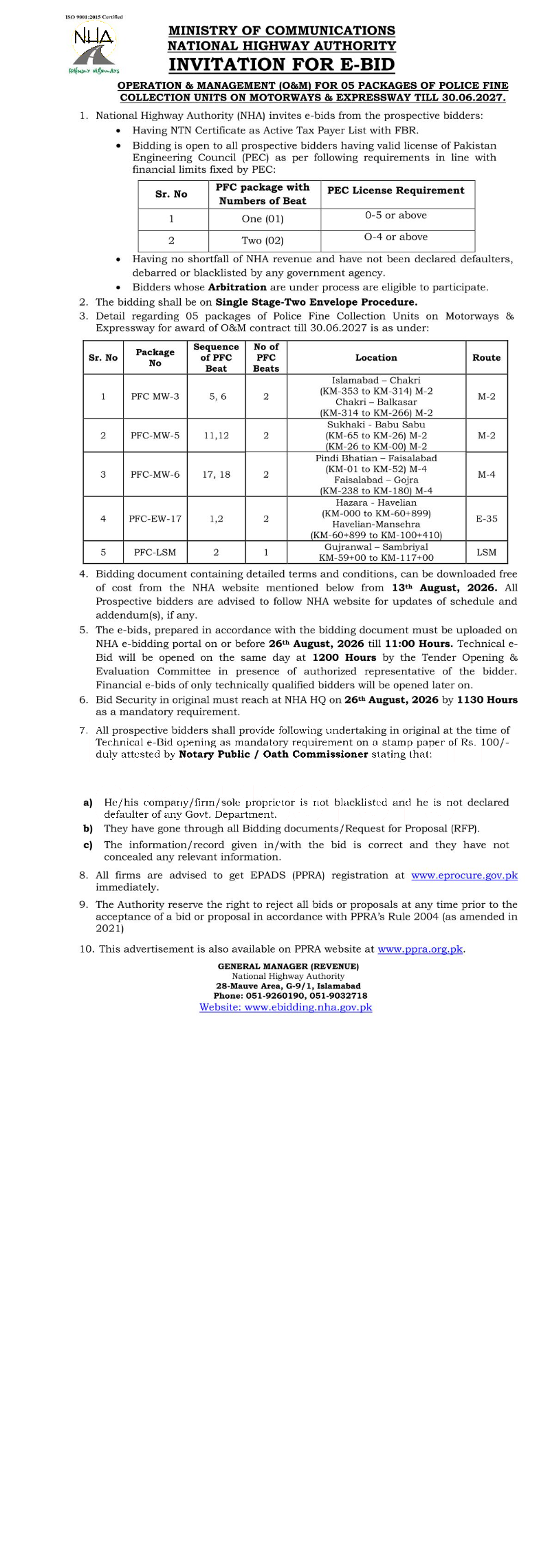 Tender Document