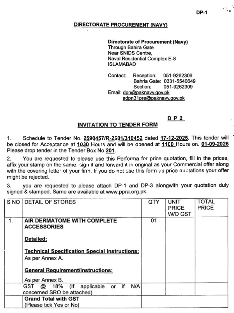 Tender Document