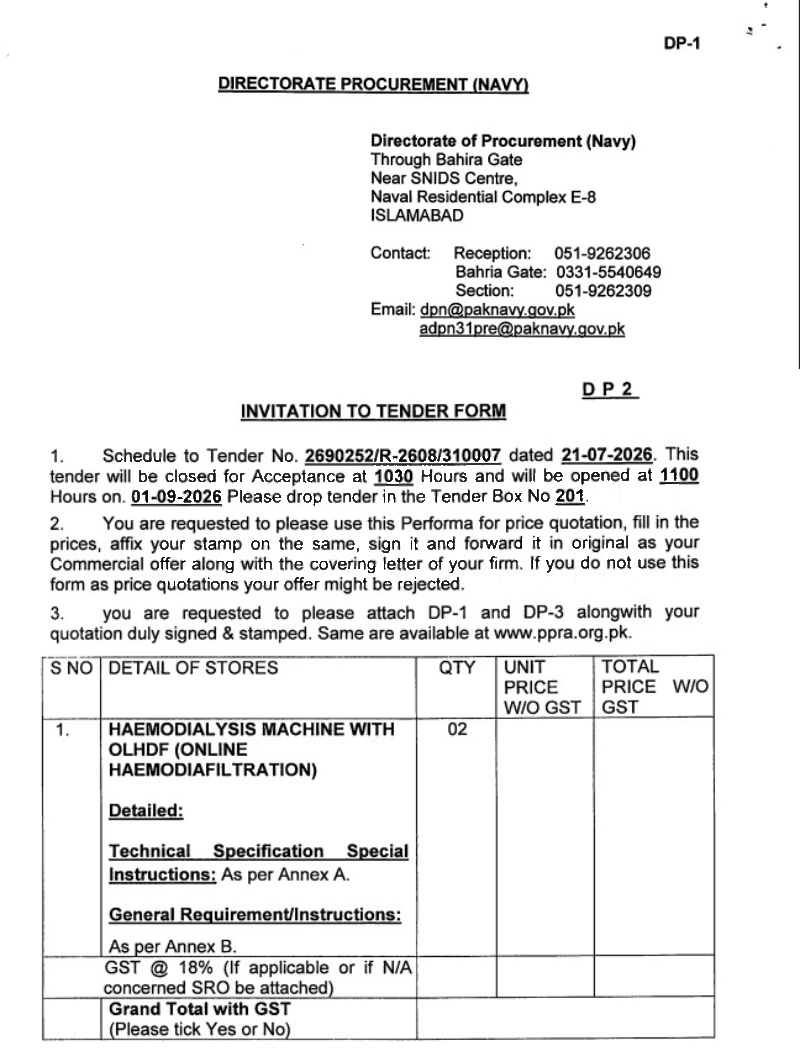 Tender Document