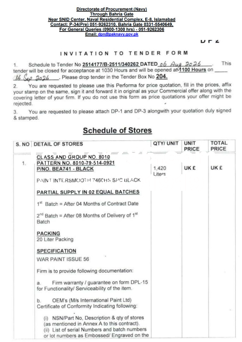 Tender Document