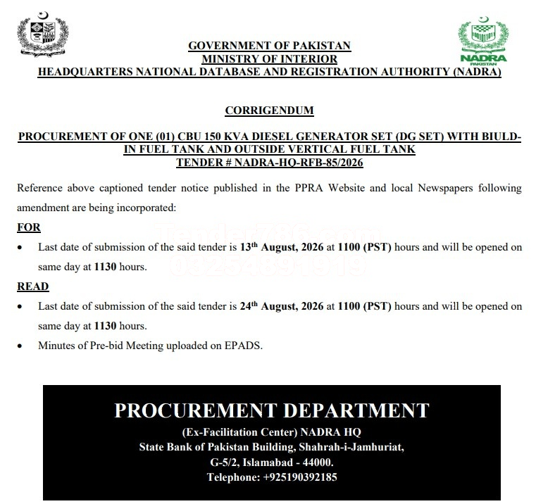 Tender Document