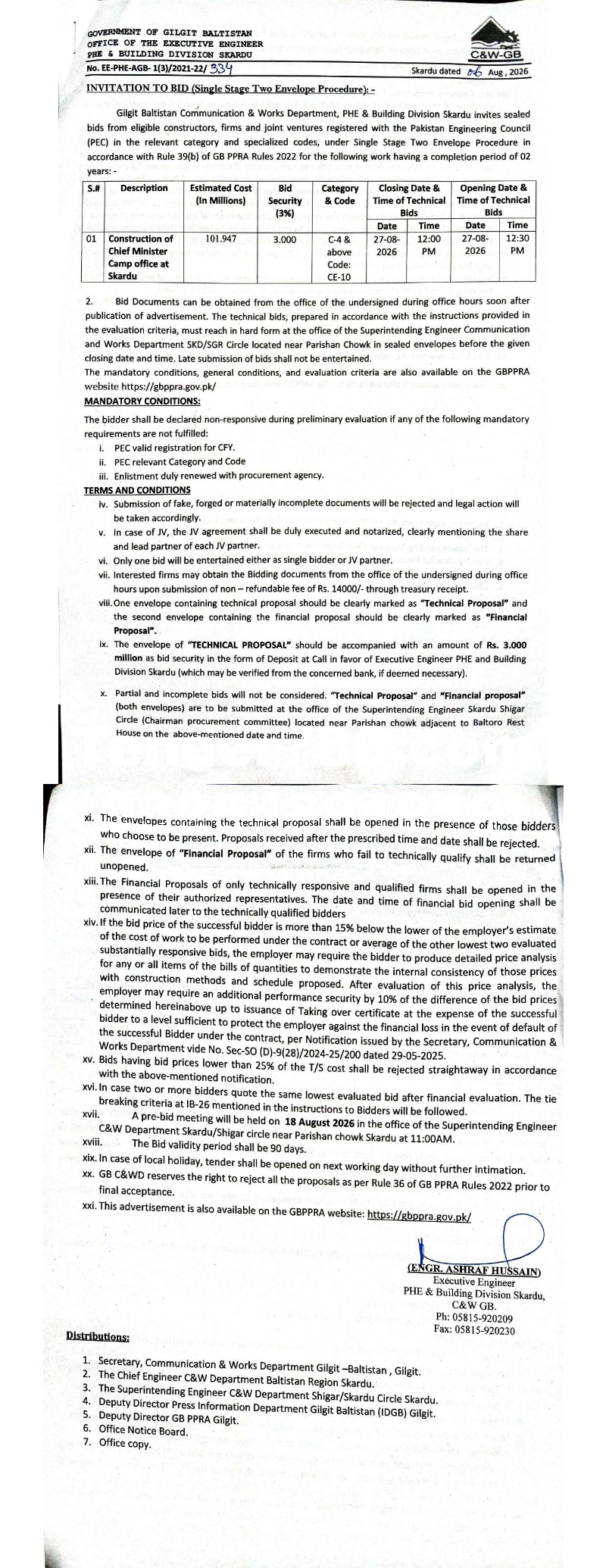 Tender Document