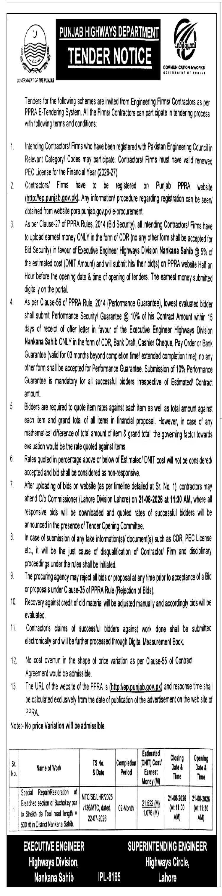 Tender Document