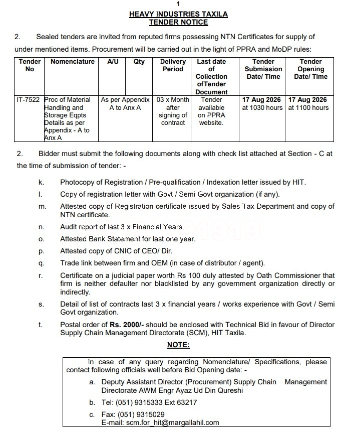 Tender Document