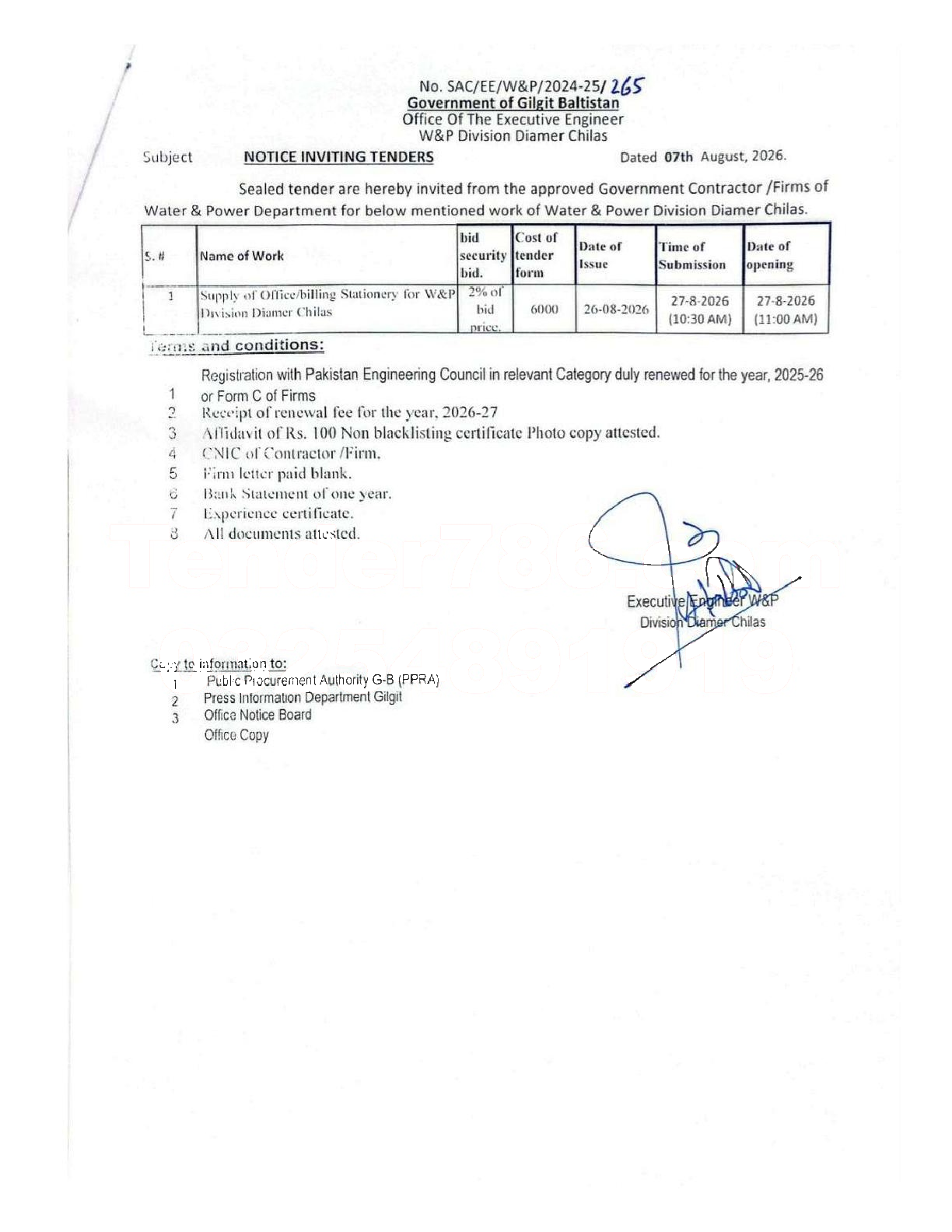Tender Document