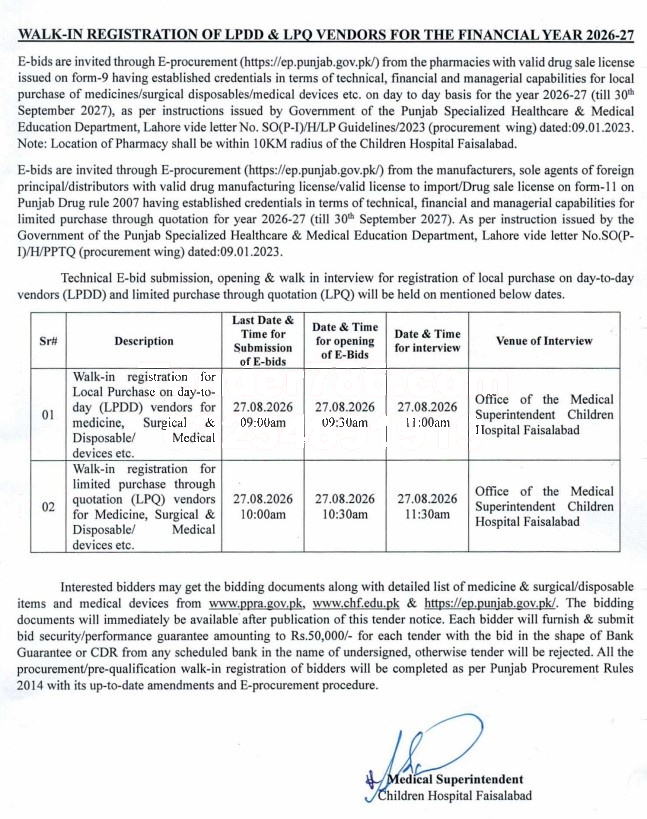 Tender Document