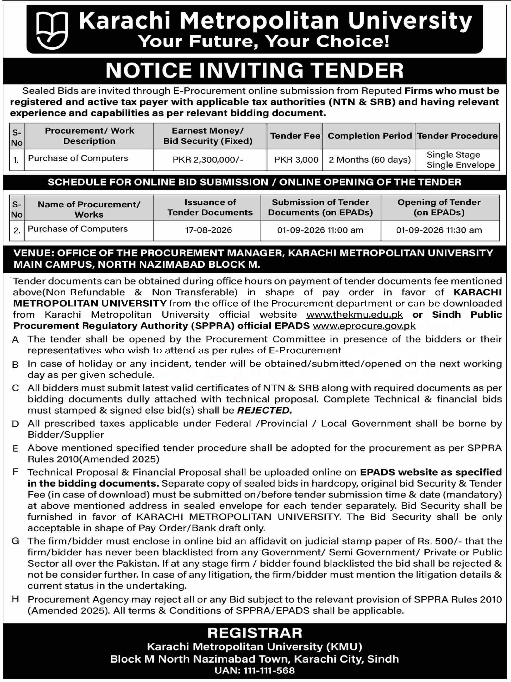 Tender Document