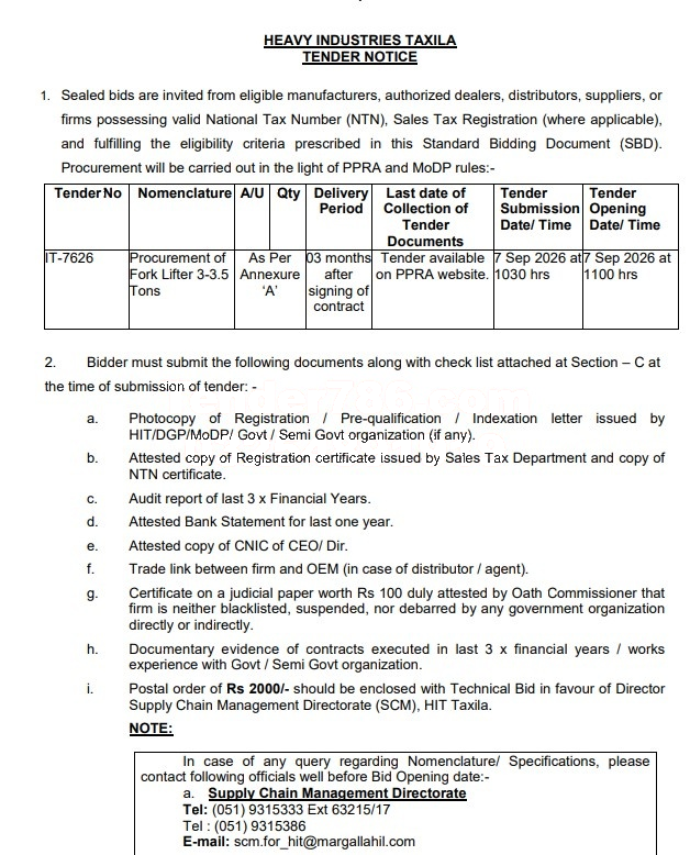 Tender Document