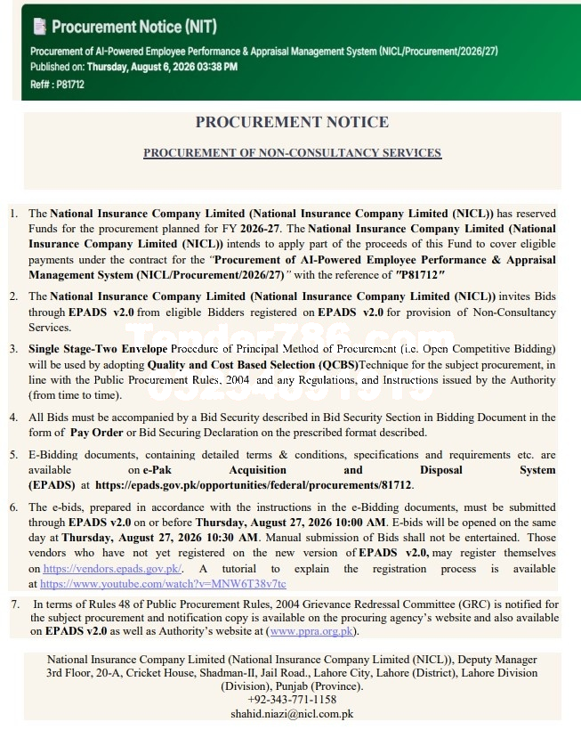 Tender Document